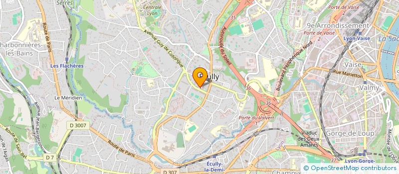 localisation de l'entreprise SCI CLAIRVI  ECULLY