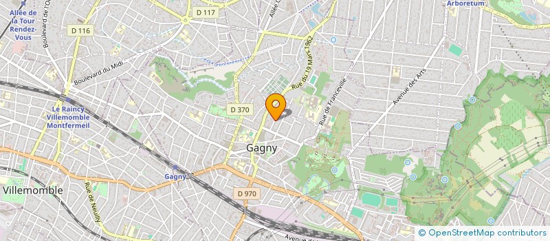 localisation de l'entreprise SCI CLAIRY à GAGNY