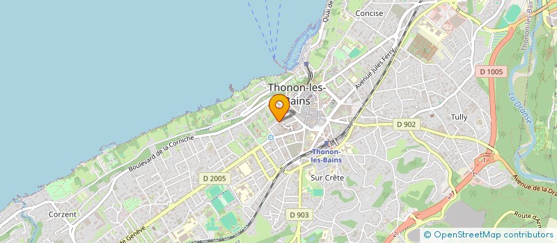 localisation de l'entreprise SCI CLAITOM à THONON-LES-BAINS