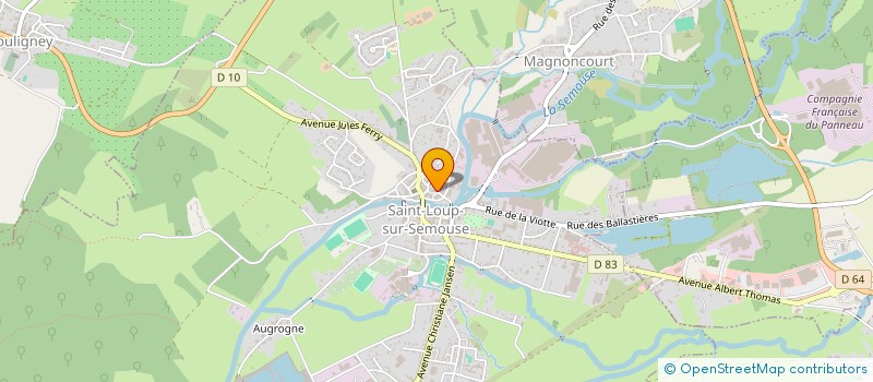 localisation de l'entreprise SCI CLAJ  SAINT-LOUP-SUR-SEMOUSE