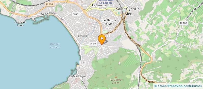 localisation de l'entreprise SCI CLAJ à SAINT-CYR-SUR-MER