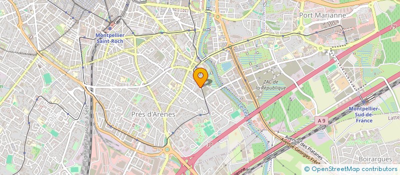 localisation de l'entreprise SCI CLAJOVI à MONTPELLIER