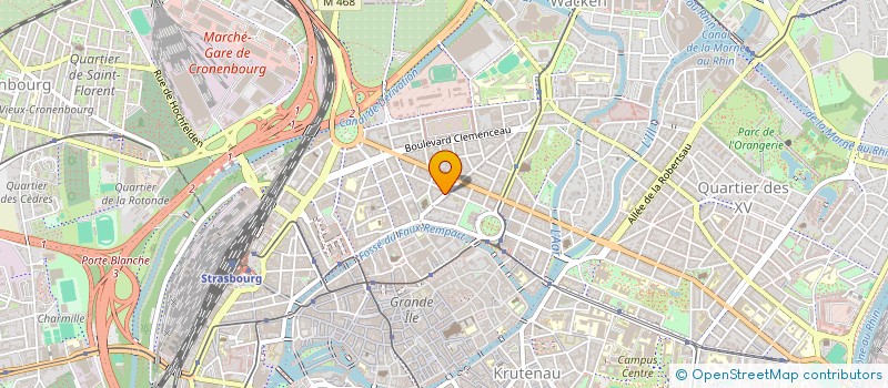 localisation de l'entreprise SCI CLAJU  STRASBOURG