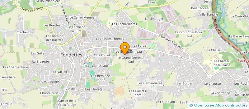 localisation de l'entreprise SCI CLAKADA à FONDETTES