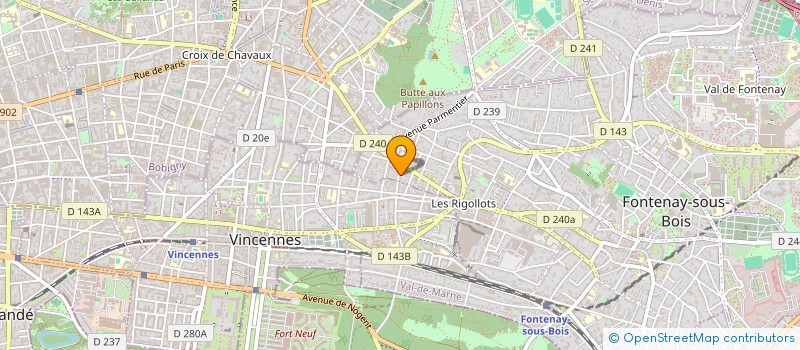 localisation de l'entreprise SCI CLAKI INVEST à VINCENNES