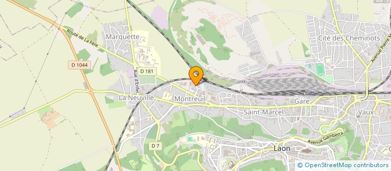 localisation de l'entreprise SCI CLALIE à LAON