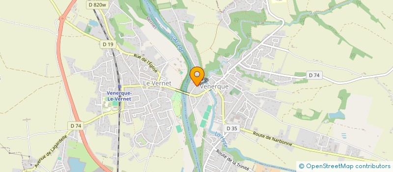 localisation de l'entreprise SCI CLALU à VENERQUE