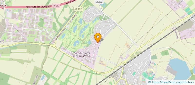 localisation de l'entreprise SCI CLAM  LA WANTZENAU