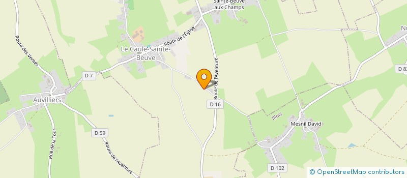 localisation de l'entreprise SCI CLAM  CONTEVILLE