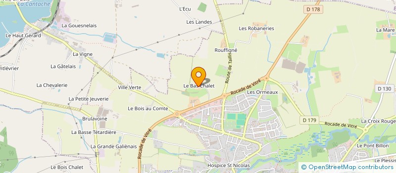 localisation de l'entreprise SCI CLAM CHAUVEL  VITRE