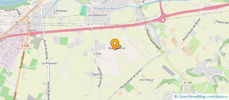 localisation de l'entreprise SCI CLAMA  BOURG-DE-PEAGE