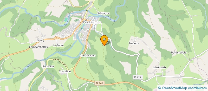 localisation de l'entreprise SCI CLAMAR  PONTAUMUR