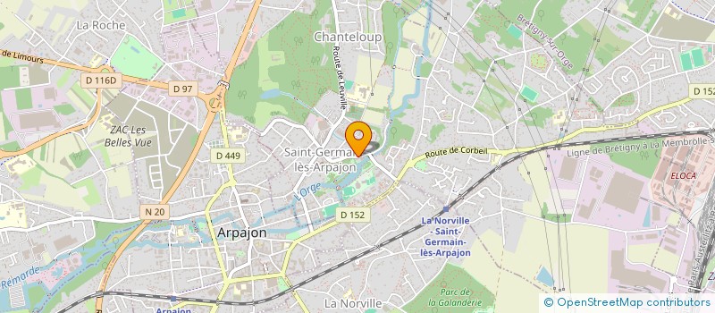 localisation de l'entreprise SCI CLAMAR à SAINT-GERMAIN-LES-ARPAJON