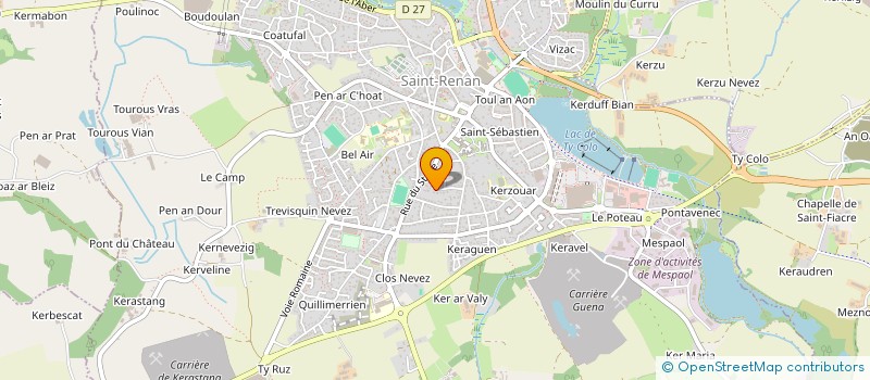 localisation de l'entreprise SCI CLAMARC  SAINT-RENAN