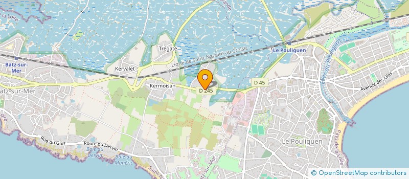 localisation de l'entreprise SCI CLAMARMAX  BATZ-SUR-MER