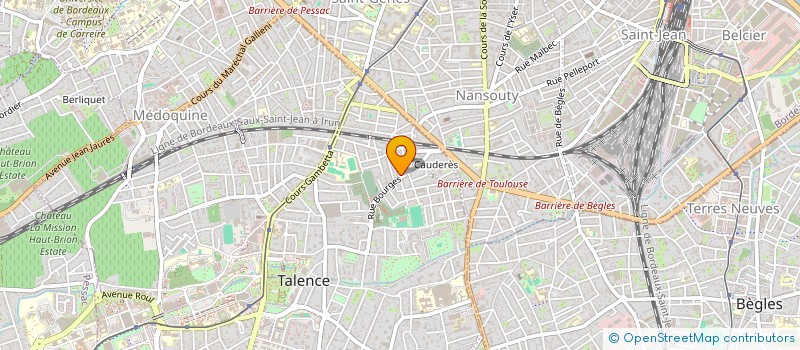 localisation de l'entreprise SCI CLAMAT  TALENCE