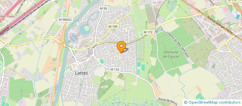 localisation de l'entreprise SCI CLAMAURO à LATTES