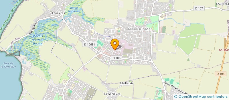 localisation de l'entreprise SCI CLAMAX  NIEUL-SUR-MER