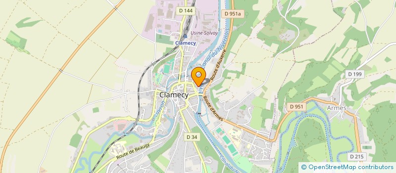 localisation de l'entreprise SCI CLAMECY PATRIMOINE à CLAMECY
