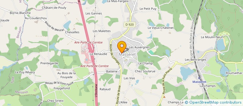 localisation de l'entreprise SCI CLAMELIA  MASSERET