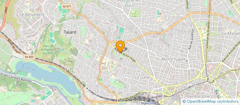 localisation de l'entreprise SCI CLAMEREY à DIJON