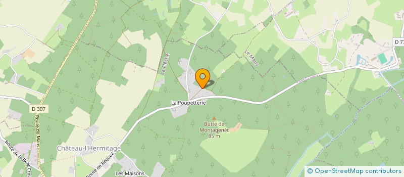 localisation de l'entreprise SCI CLAMPA  CHATEAU-L'HERMITAGE