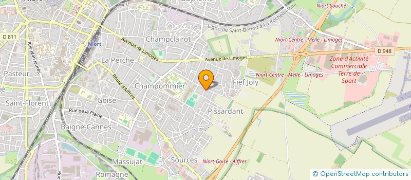 localisation de l'entreprise SCI CLAN  NIORT