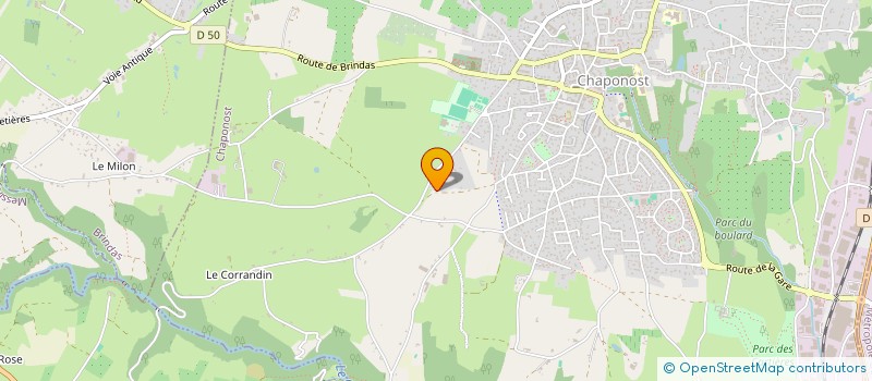 localisation de l'entreprise SCI CLANA  CHAPONOST