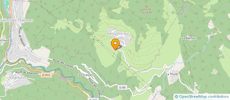 localisation de l'entreprise SCI CLANADEV  FEISSONS-SUR-SALINS