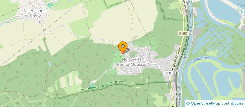 localisation de l'entreprise SCI CLANARINE  NORROY-LES-PONT-A-MOUSSON