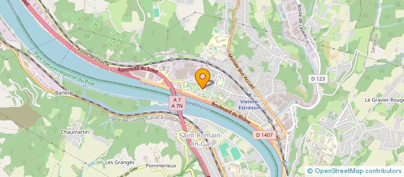 localisation de l'entreprise SCI CLANAS  VIENNE