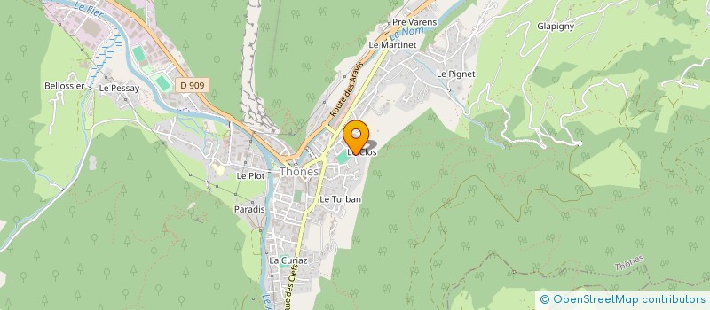 localisation de l'entreprise SCI CLANBERNAT à THONES
