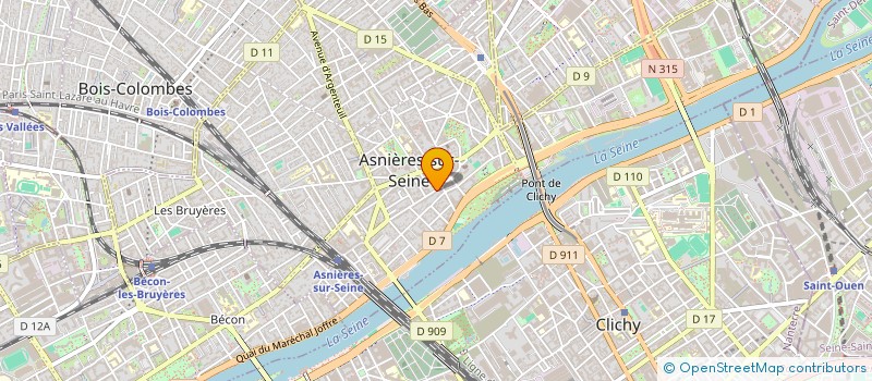 localisation de l'entreprise SCI CLANIC  ASNIERES-SUR-SEINE
