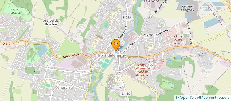 localisation de l'entreprise SCI CLANIS  PONT-DE-CHERUY