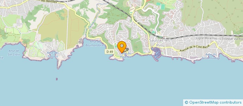 localisation de l'entreprise SCI CLANJGW  SAUSSET-LES-PINS