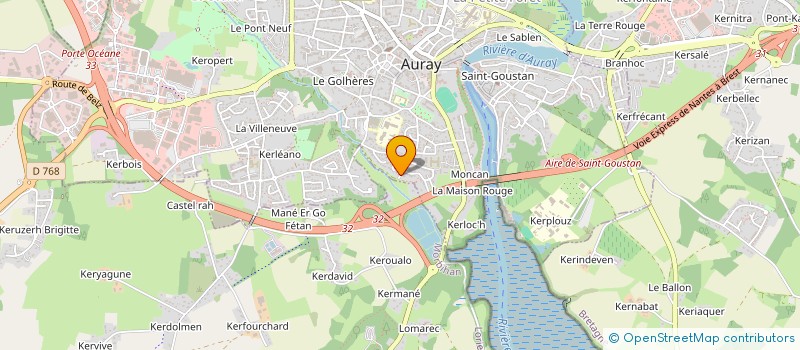 localisation de l'entreprise SCI CLANSEOL à AURAY
