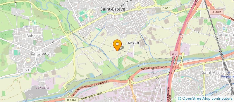 localisation de l'entreprise SCI CLANTROCME  SAINT-ESTEVE