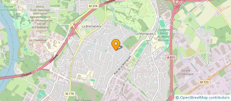 localisation de l'entreprise SCI CLAONI  CARQUEFOU