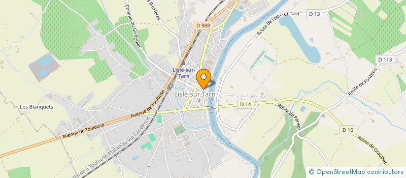 localisation de l'entreprise SCI CLAPADUM à LISLE-SUR-TARN