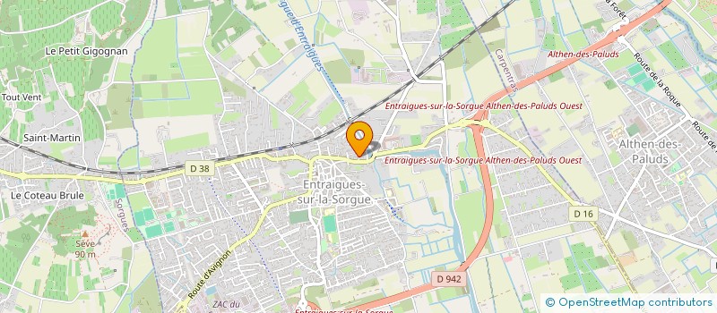 localisation de l'entreprise SCI CLAPEYROUSE  ENTRAIGUES-SUR-LA-SORGUE