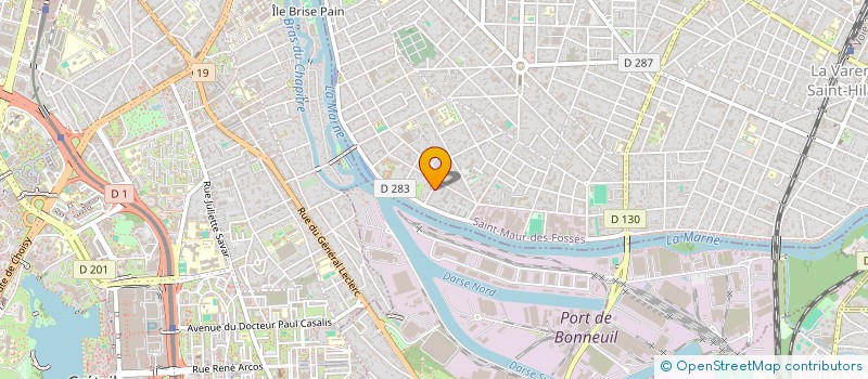 localisation de l'entreprise SCI CLAPIERRE à SAINT-MAUR-DES-FOSSES