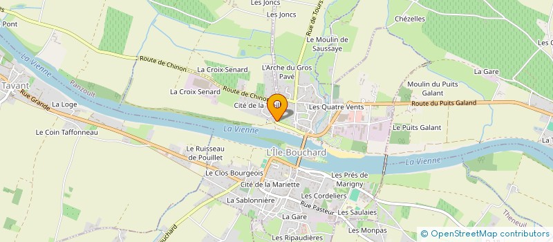 localisation de l'entreprise SCI CLAPPAN  L'ILE-BOUCHARD