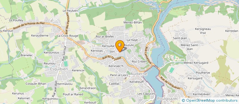 localisation de l'entreprise SCI CLAQUIN  AUDIERNE