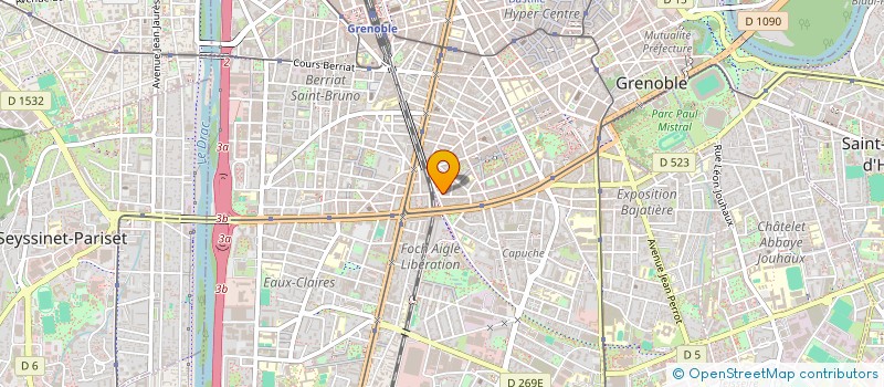 localisation de l'entreprise SCI CLAR  GRENOBLE