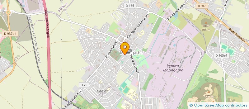 localisation de l'entreprise SCI CLARA  MAZINGARBE