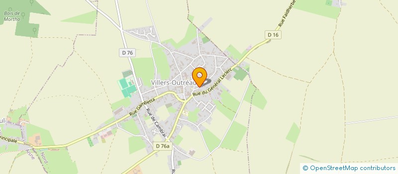 localisation de l'entreprise SCI CLARA  VILLERS-OUTREAUX