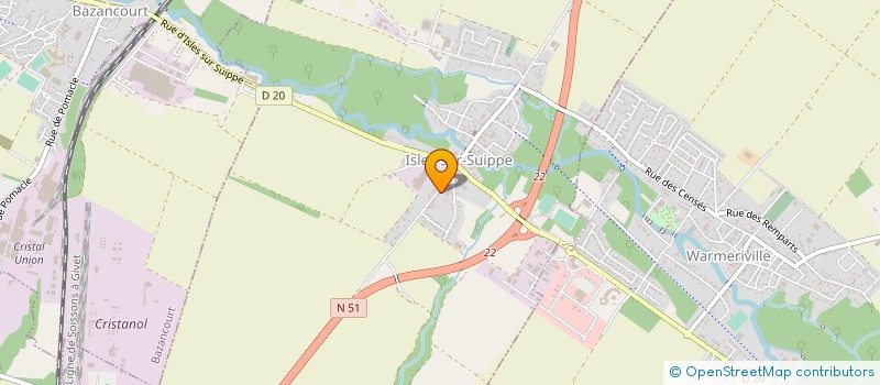 localisation de l'entreprise SCI CLARA  ISLES-SUR-SUIPPE