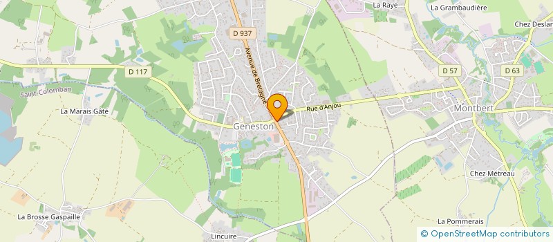 localisation de l'entreprise SCI CLARA  GENESTON