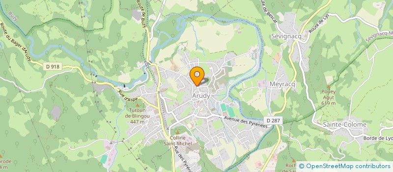 localisation de l'entreprise SCI CLARA  ARUDY