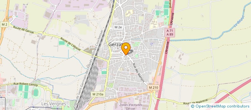 localisation de l'entreprise SCI CLARA  GERZAT